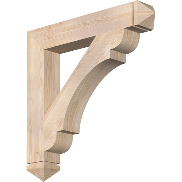 Ekena Millwork Olympic Arts & Crafts Smooth Bracket, Douglas Fir, 5 1/2"W x 36"D x 36"H BKT06X36X36OLY03SDF - main